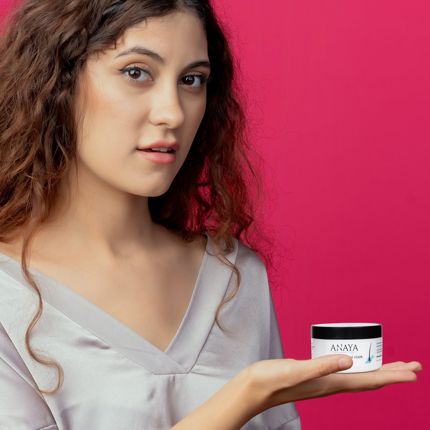 Anaya Naturals Dry Damage Hair Mask for All Hair Types, 100% Damage Repair, Enriched with Ceramides & Argan Oil,Wheat Protein Infused, 250ml