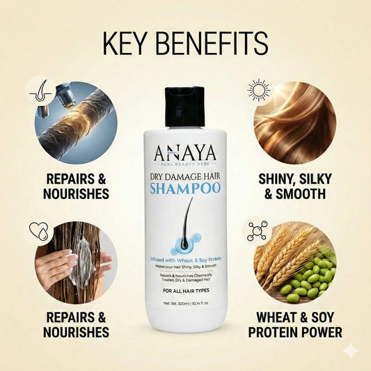 Anaya Naturals Dry Damage Repair Combo | Shampoo & Hair Mask