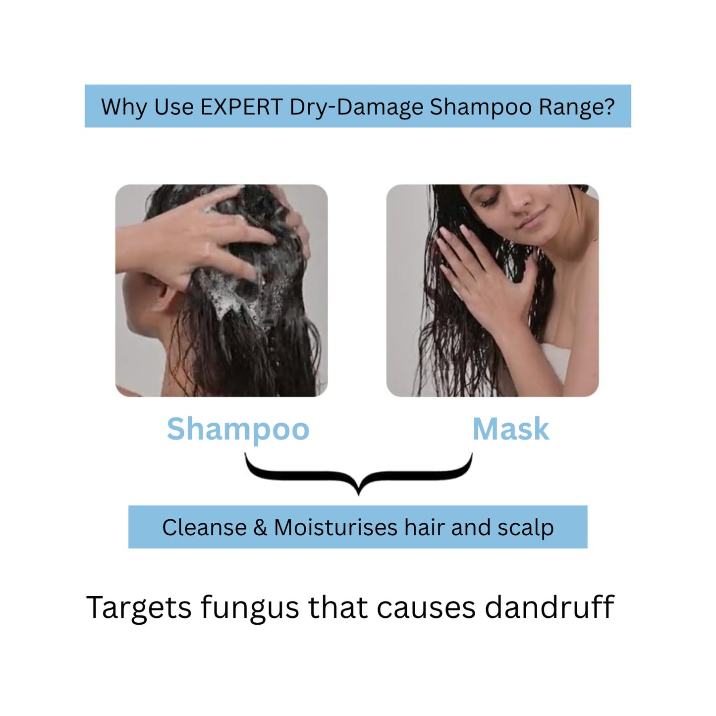 Anaya Naturals Dry Damage Hair Shampoo, Wheat & Protein Infused,100% Damage Repair, For All Hair Types, 300ml